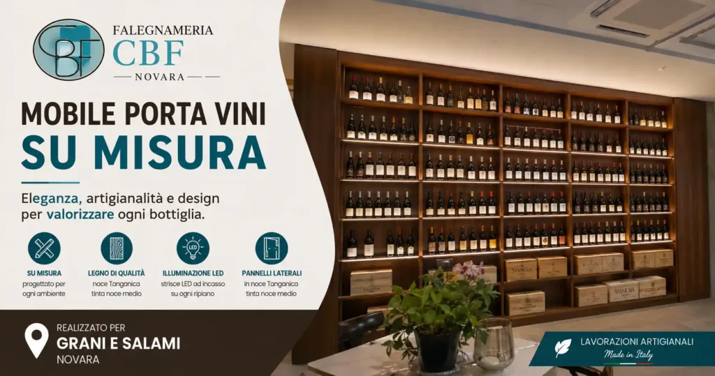 Scopri di più sull'articolo Realizzazione di un mobile porta vini su misura